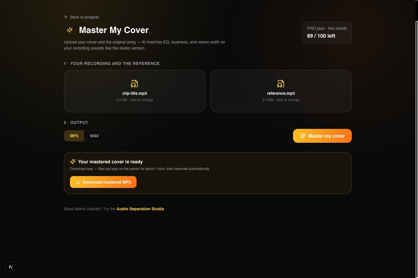Download and compare